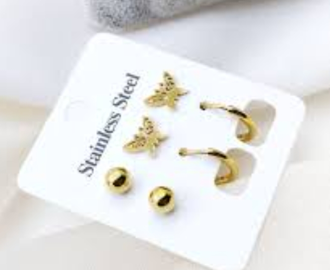 حلق استلس 2 ق فراشه او تكه او حمصه